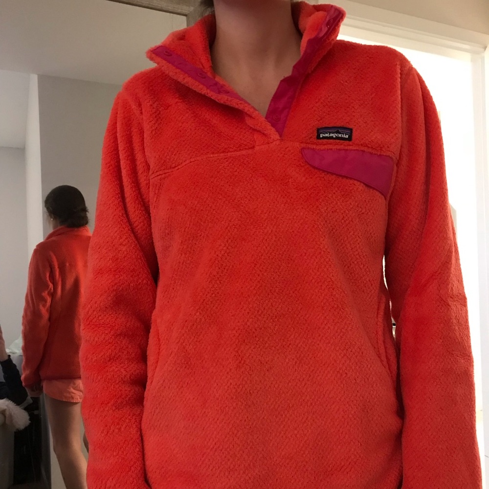 Coral Women’s Patagonia Fleece Pullover Size M